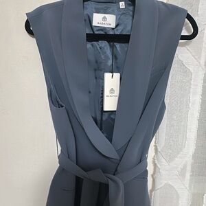 Babaton Sleeveless Top in Slate Blue